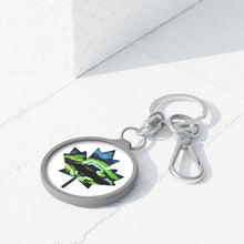 Load image into Gallery viewer, Maple Leaf Northern Lights Keyring Tag
