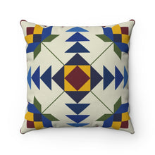 Load image into Gallery viewer, Four Corners Quilt Spun Polyester Square Pillow
