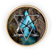 Load image into Gallery viewer, Athabasca Falls Polyscape Wall clock
