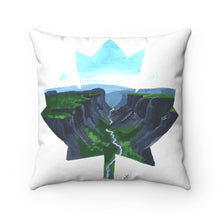 Load image into Gallery viewer, Maple Leaf Nahanni Park Spun Polyester Square Pillow
