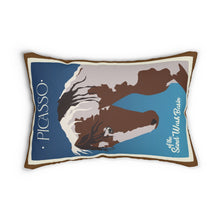 Load image into Gallery viewer, Picasso Mustang Horse Spun Polyester Lumbar Pillow
