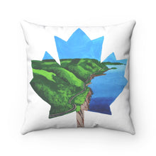 Load image into Gallery viewer, Maple Leaf Calbot Trail Spun Polyester Square Pillow
