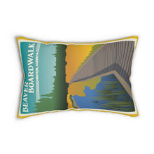 Load image into Gallery viewer, Beaver Boardwalk Spun Polyester Lumbar Pillow
