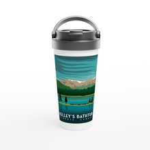 Load image into Gallery viewer, Kelley&#39;s Bathtub White 15oz Stainless Steel Travel Mug
