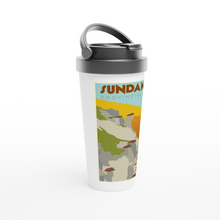 Load image into Gallery viewer, Sundance Park White 15oz Stainless Steel Travel Mug

