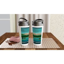 Load image into Gallery viewer, Kelley&#39;s Bathtub White 15oz Stainless Steel Travel Mug
