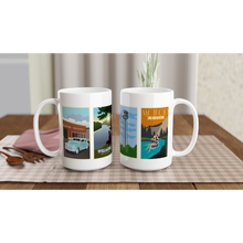Load image into Gallery viewer, Edson Motors, Willmore Park, Water Tower, and Mcleod River White 15oz Ceramic Mug
