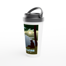 Load image into Gallery viewer, Willmore Park White 15oz Stainless Steel Travel Mug
