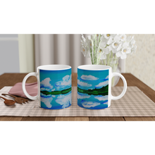 Load image into Gallery viewer, Natural Mirror White 11oz Ceramic Mug
