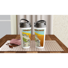 Load image into Gallery viewer, Sundance Park White 15oz Stainless Steel Travel Mug
