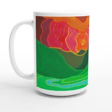 Load image into Gallery viewer, Rolling Hills White 15oz Ceramic Mug
