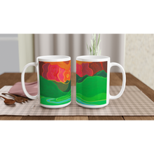 Load image into Gallery viewer, Rolling Hills White 15oz Ceramic Mug
