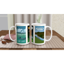 Load image into Gallery viewer, Chip Lake, Nojack, and Entwistle/Evansburg White 15oz Ceramic Mug
