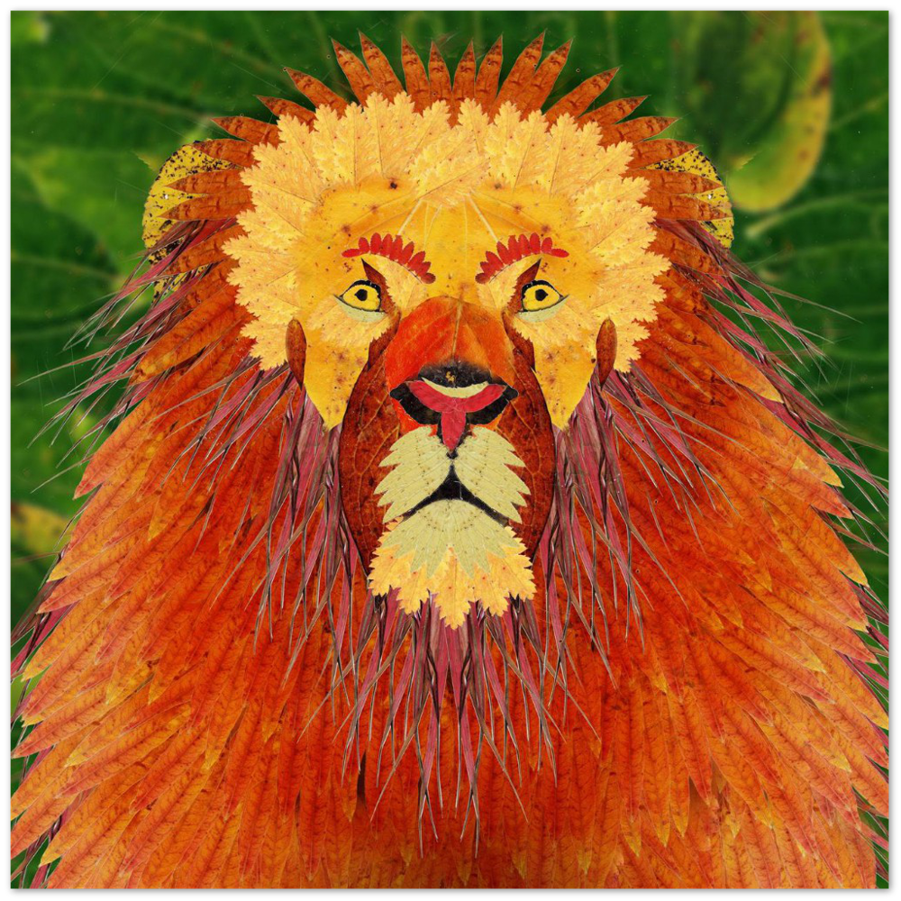 Leaf Lion Art Prints