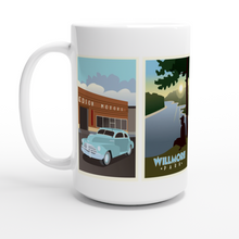 Load image into Gallery viewer, Edson Motors, Willmore Park, Water Tower, and Mcleod River White 15oz Ceramic Mug
