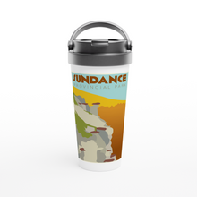 Load image into Gallery viewer, Sundance Park White 15oz Stainless Steel Travel Mug
