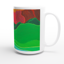 Load image into Gallery viewer, Rolling Hills White 15oz Ceramic Mug
