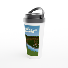 Load image into Gallery viewer, Entwistle and Evansburg White 15oz Stainless Steel Travel Mug
