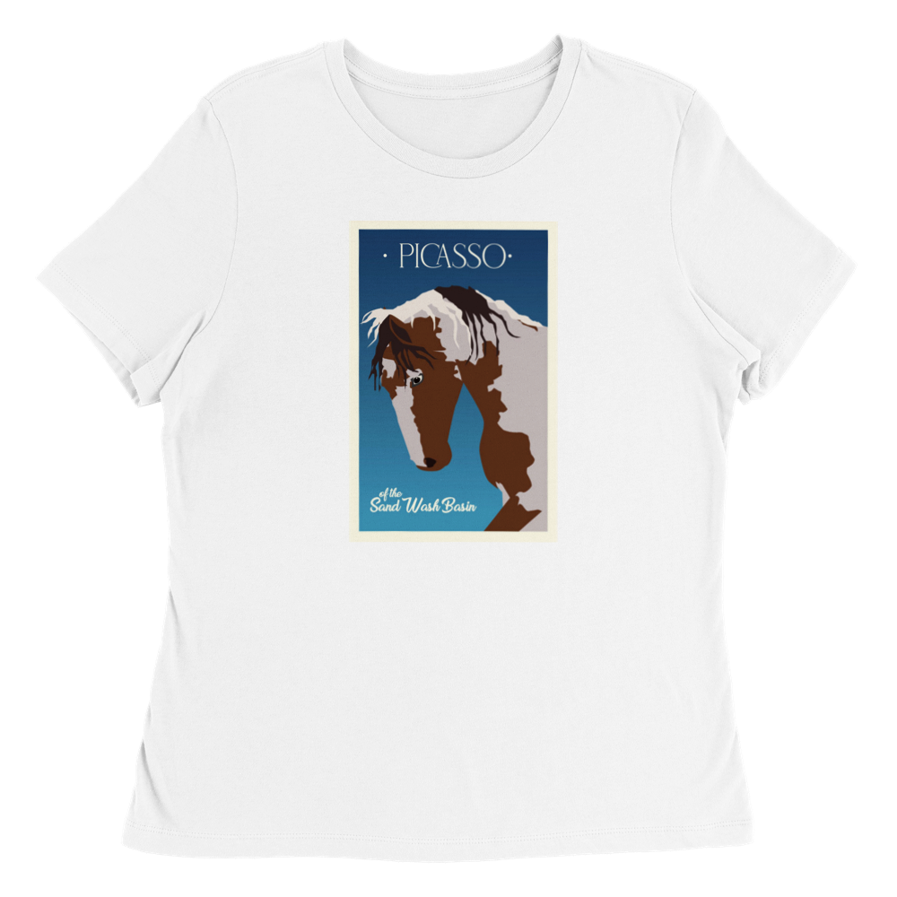 Picasso Polycotton Womens Crewneck T-shirt
