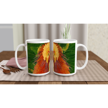 Load image into Gallery viewer, Leaf Lion White 15oz Ceramic Mug
