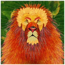 Load image into Gallery viewer, Leaf Lion Art Prints
