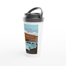Load image into Gallery viewer, Edson Motors White 15oz Stainless Steel Travel Mug
