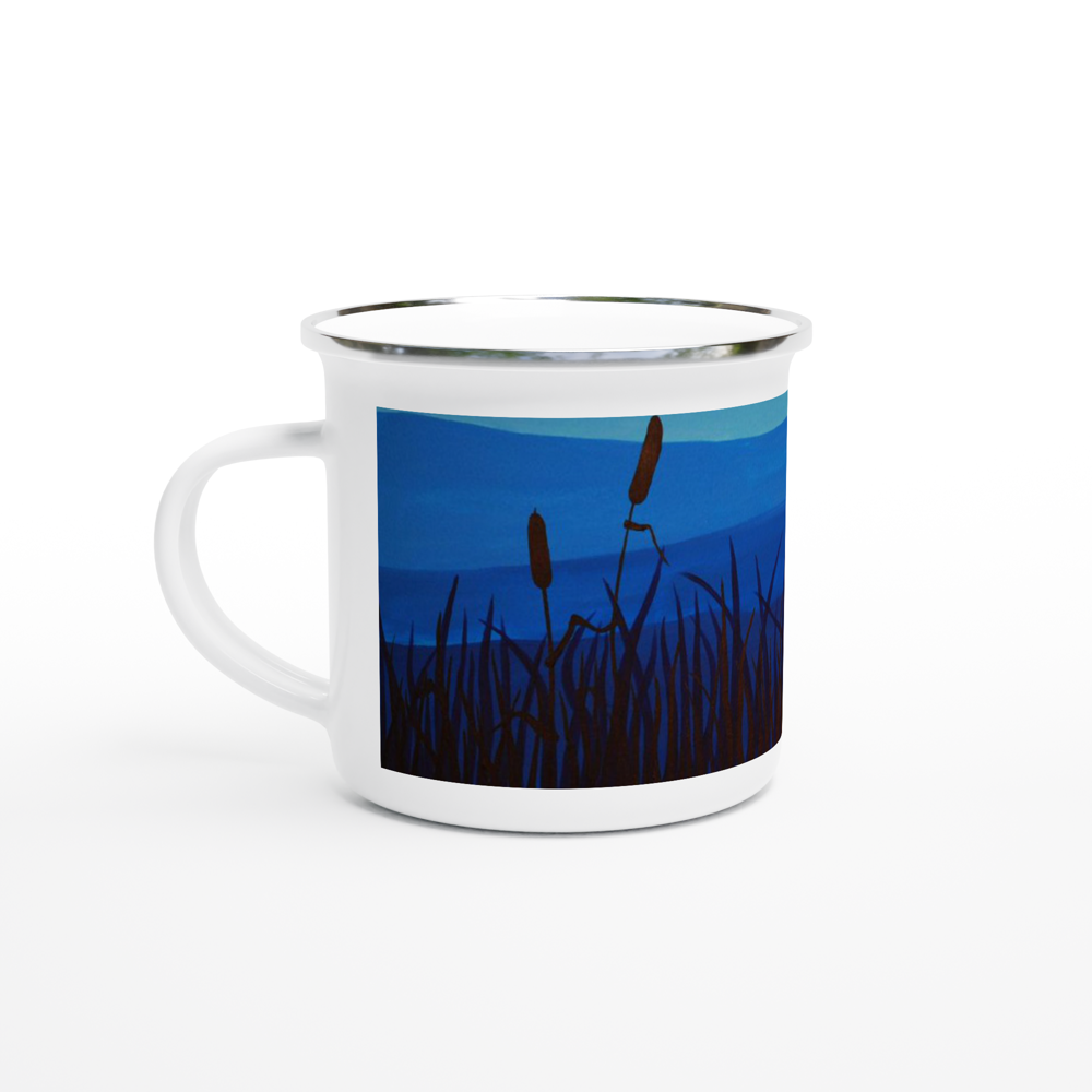The Marshes White 12oz Enamel Art Mug