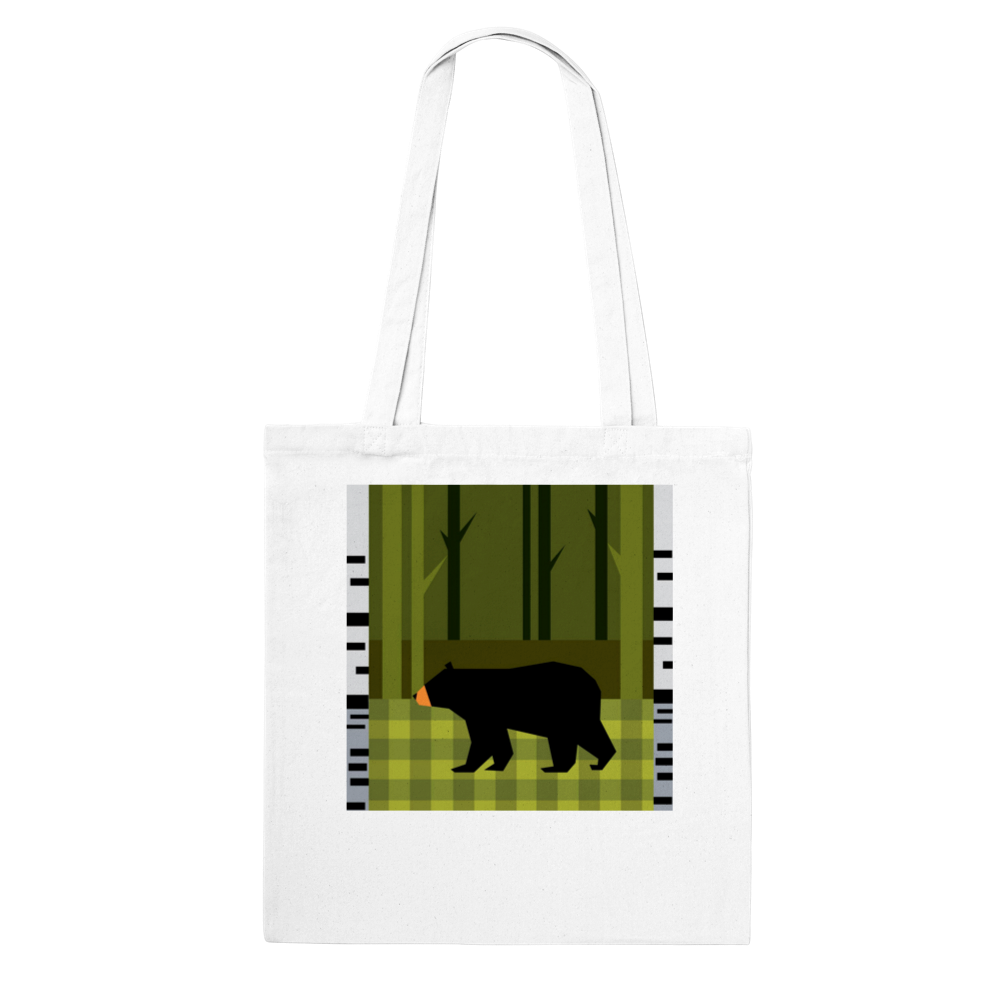 Bear and Fox original quilt design classic tote bag