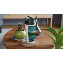 Load image into Gallery viewer, Kelley&#39;s Bathtub White 15oz Stainless Steel Travel Mug
