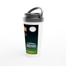 Load image into Gallery viewer, Nojack Hotel White 15oz Stainless Steel Travel Mug
