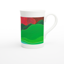 Load image into Gallery viewer, Rolling Hills White 10oz Porcelain Slim Mug
