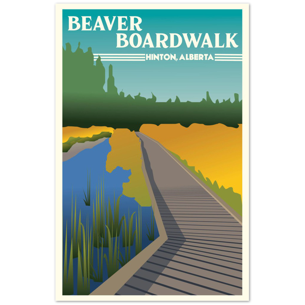 Beaver Boardwalk Art Prints