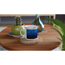 Load image into Gallery viewer, The Marshes White 12oz Enamel Art Mug
