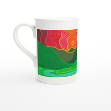 Load image into Gallery viewer, Rolling Hills White 10oz Porcelain Slim Mug
