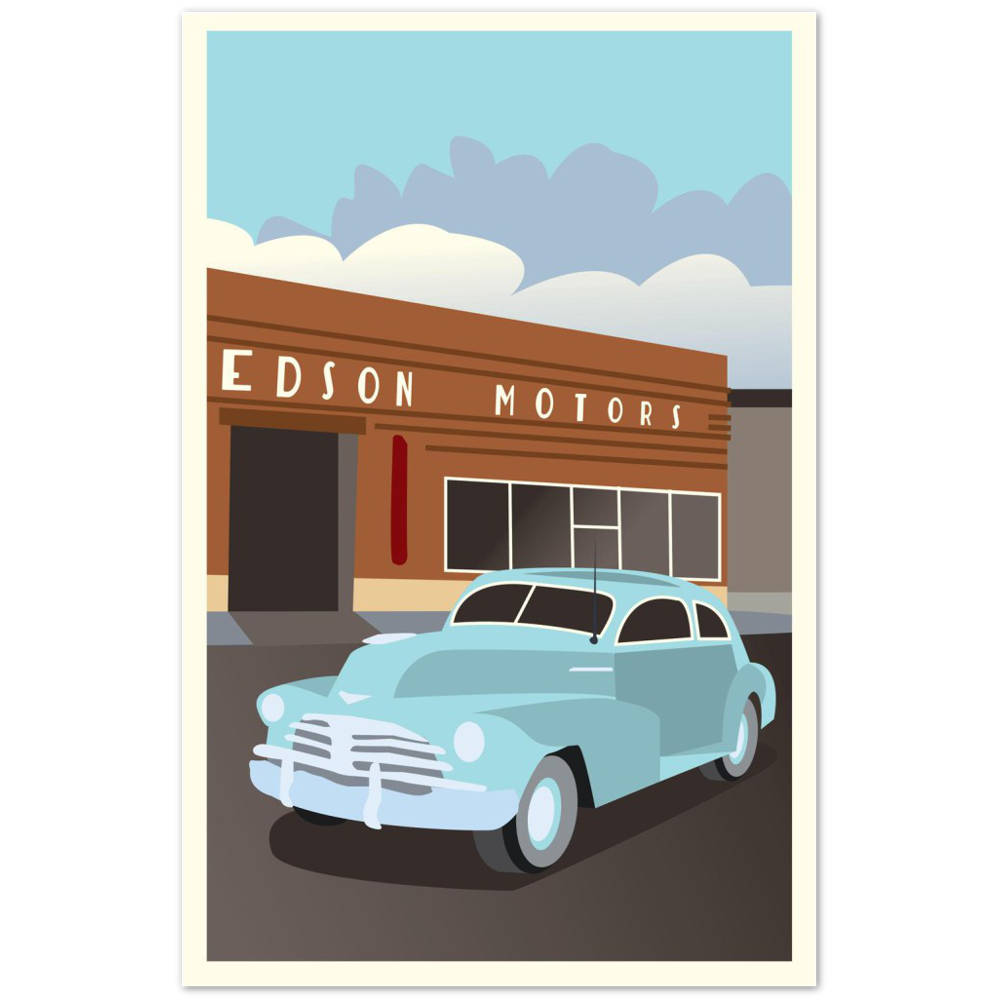 Edson Motors Prints