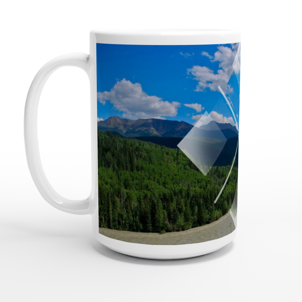 Polyscapes Sulfur Gates White 15oz Ceramic Mug